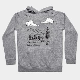 EVERY CANVA ITS A JOURNEY ALL ITS OWN  BEAUTIFUL DRAWN PAINTING Landscape Hoodie